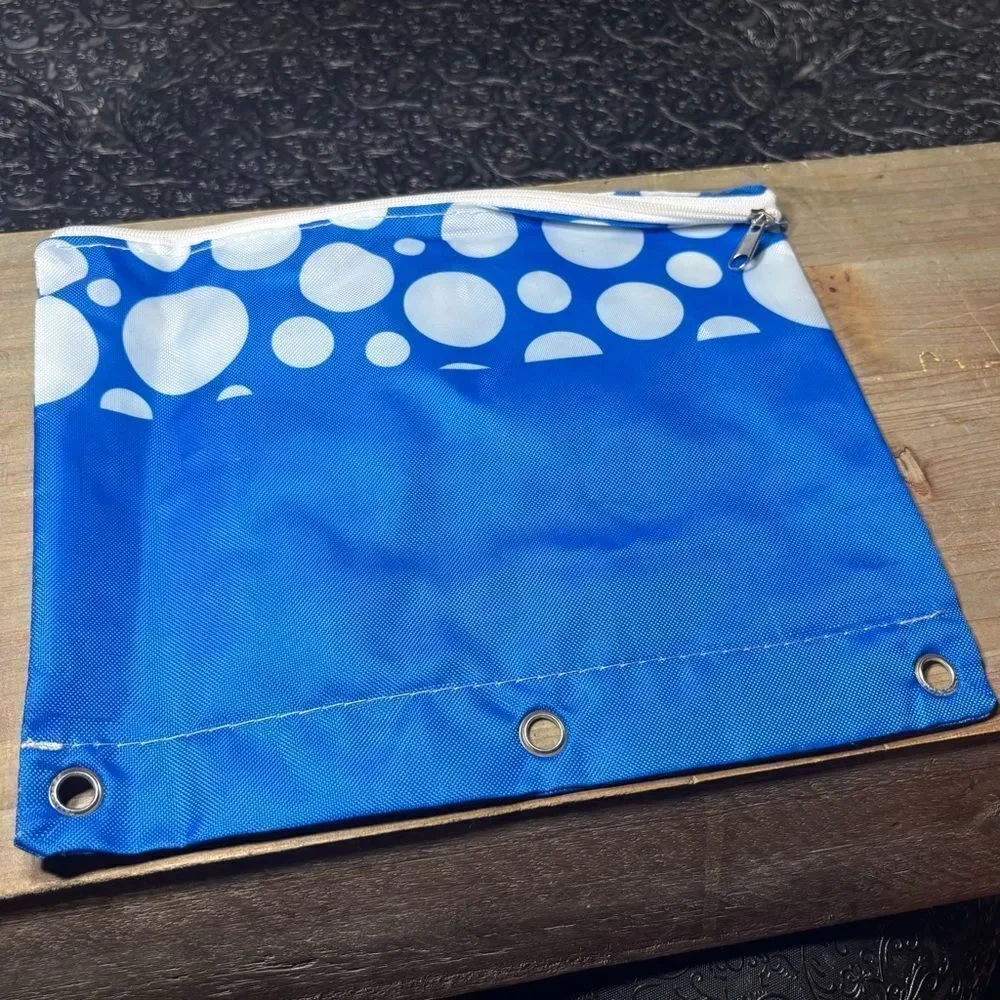 New Blue 3-ring Binder Pencil Pouch